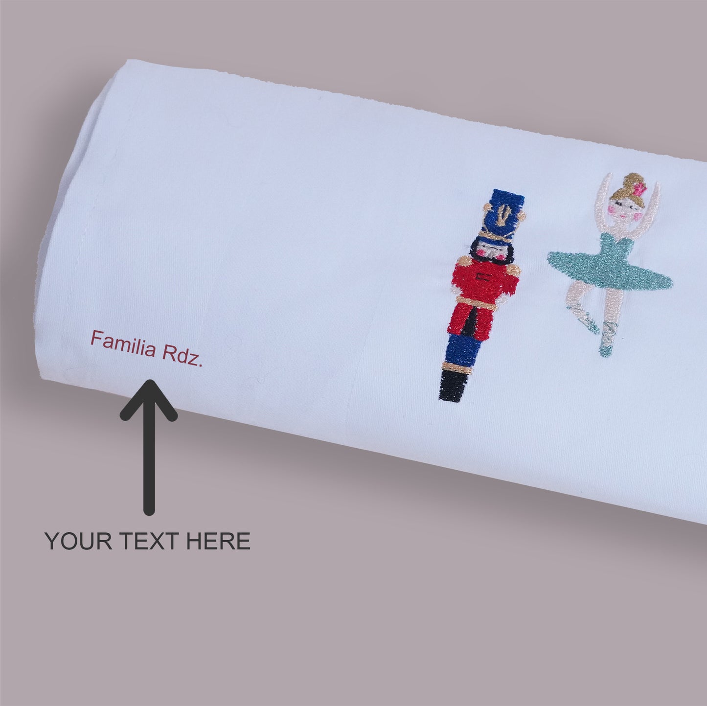 Embroidered Nutcracker Napkin