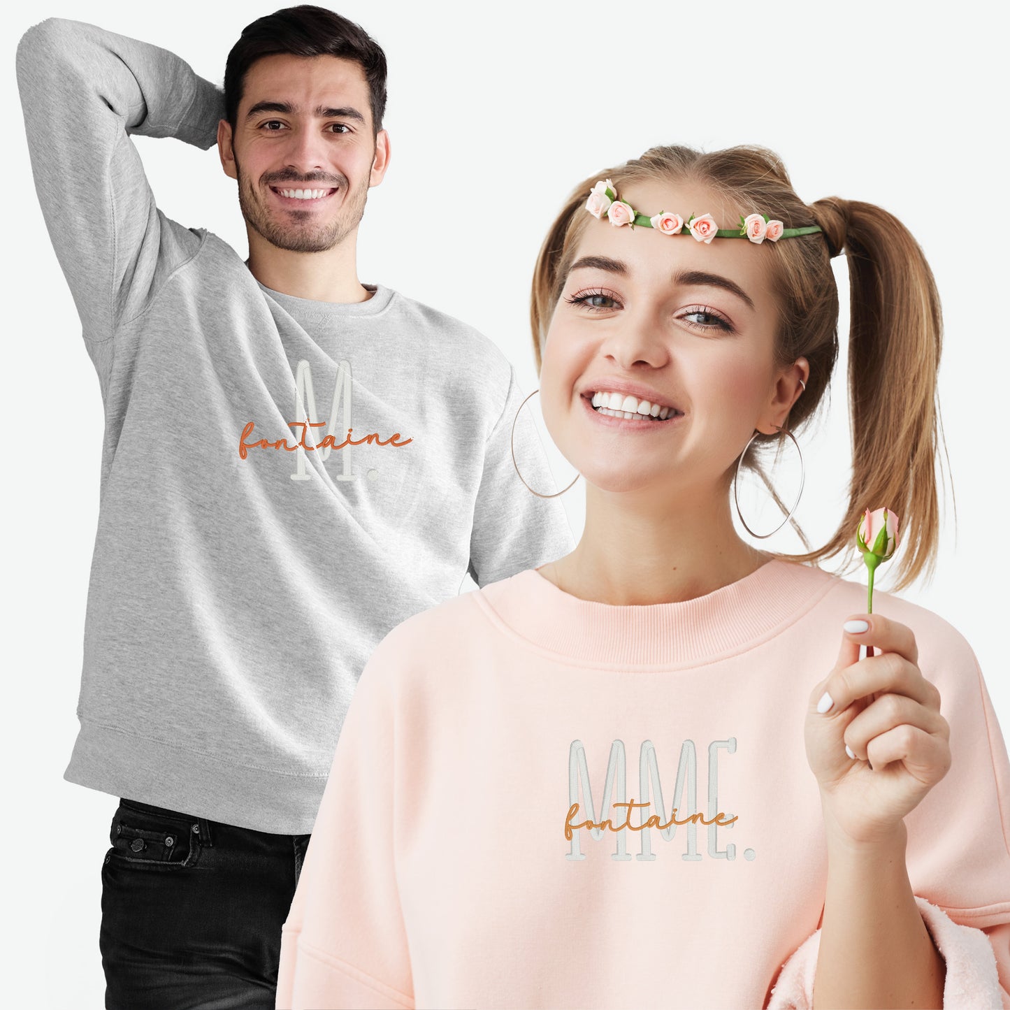 Sweatshirt Monsieur Madame / Sudadera Señor Señora